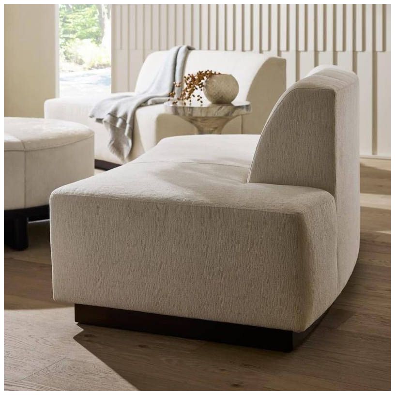 Arteriors Islander Left Sofa Vanilla Performance Boucle Vanilla