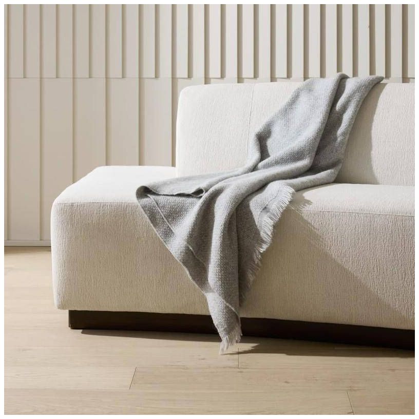 Arteriors Islander Right Sofa Vanilla Performance Boucle Vanilla