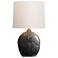 Arteriors Ismay Lamp Obsidian Reactive Porcelain