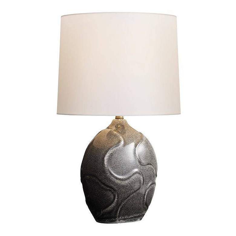 Image 3 Arteriors Ismay Lamp Obsidian Reactive Porcelain more views