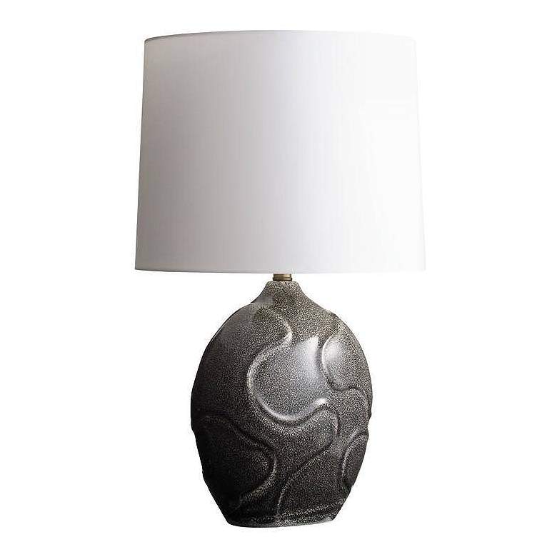 Image 4 Arteriors Ismay Lamp Obsidian Reactive Porcelain more views