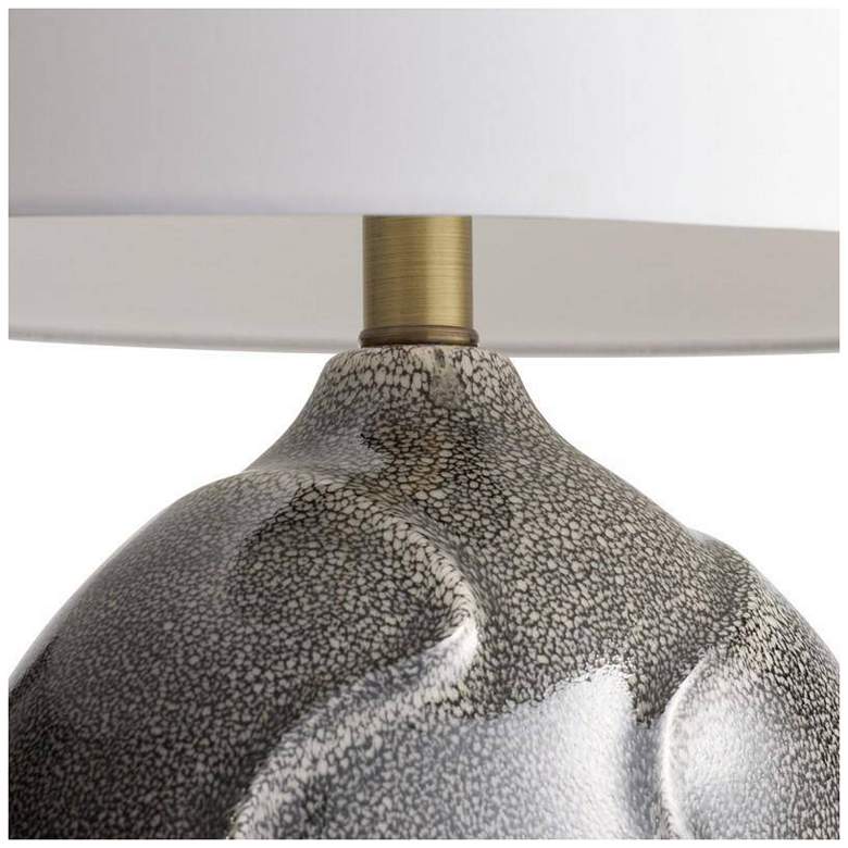 Image 5 Arteriors Ismay Lamp Obsidian Reactive Porcelain more views