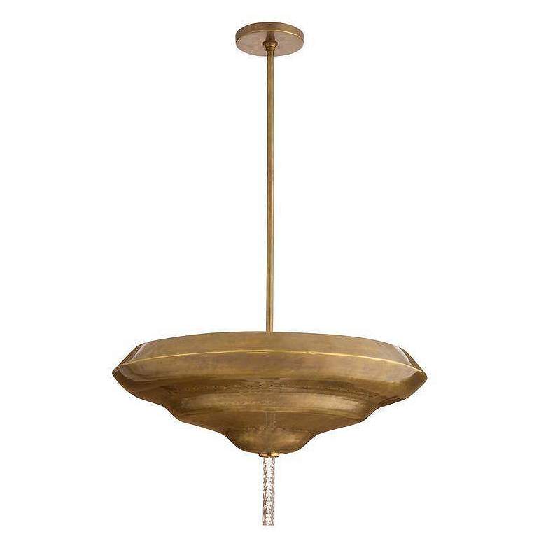 Image 4 Arteriors Istanbul Semi Flush 26" Antique Brass more views