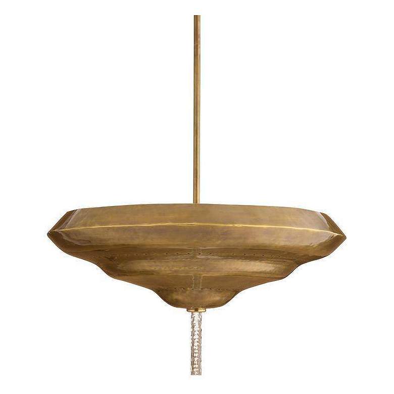 Image 6 Arteriors Istanbul Semi Flush 26" Antique Brass more views