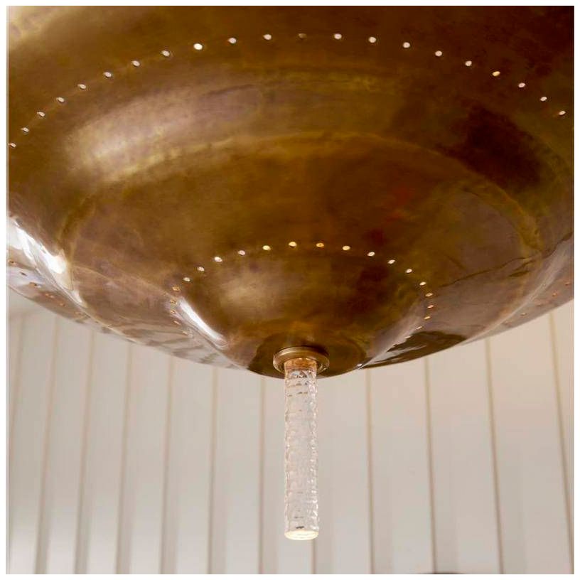 Arteriors Istanbul Semi Flush 26" Antique Brass