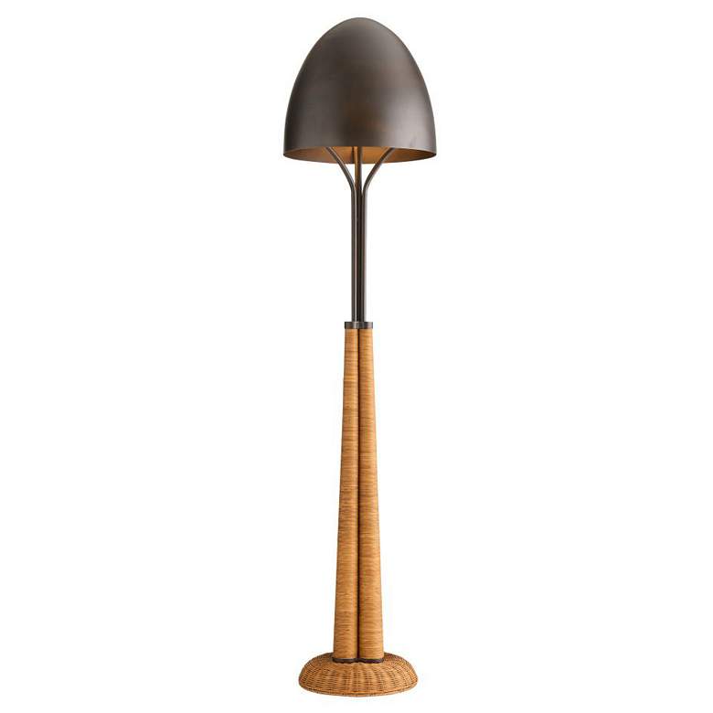 Image 1 Arteriors Italia Floor Lamp Rattan Natural