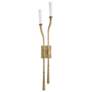 3_Arteriors Italo Clear Crystal Sconce 38.5" Antique Brass more views