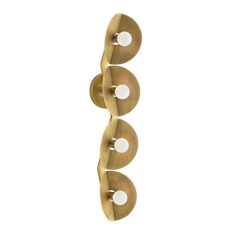 Image 3 Arteriors Itzia Sconce 28.5" Antique Hammered Brass more views