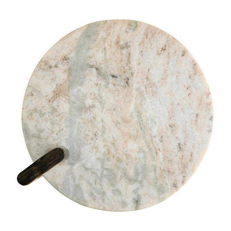 Image 7 Arteriors Ivetta Toronto Marble Drink Table Natural Iron more views