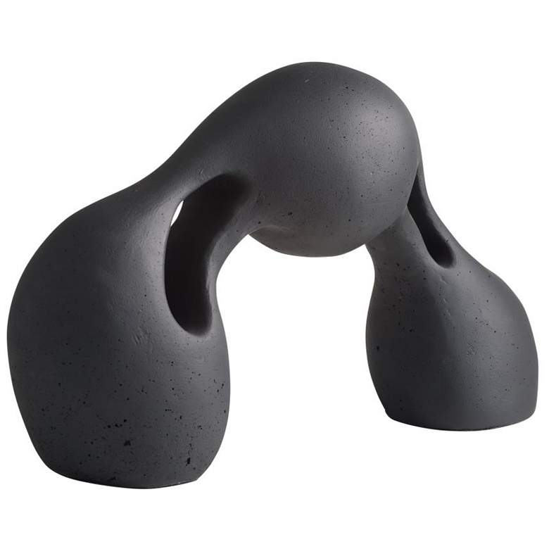 Image 1 Arteriors Jabari Ricestone Sculpture Charcoal