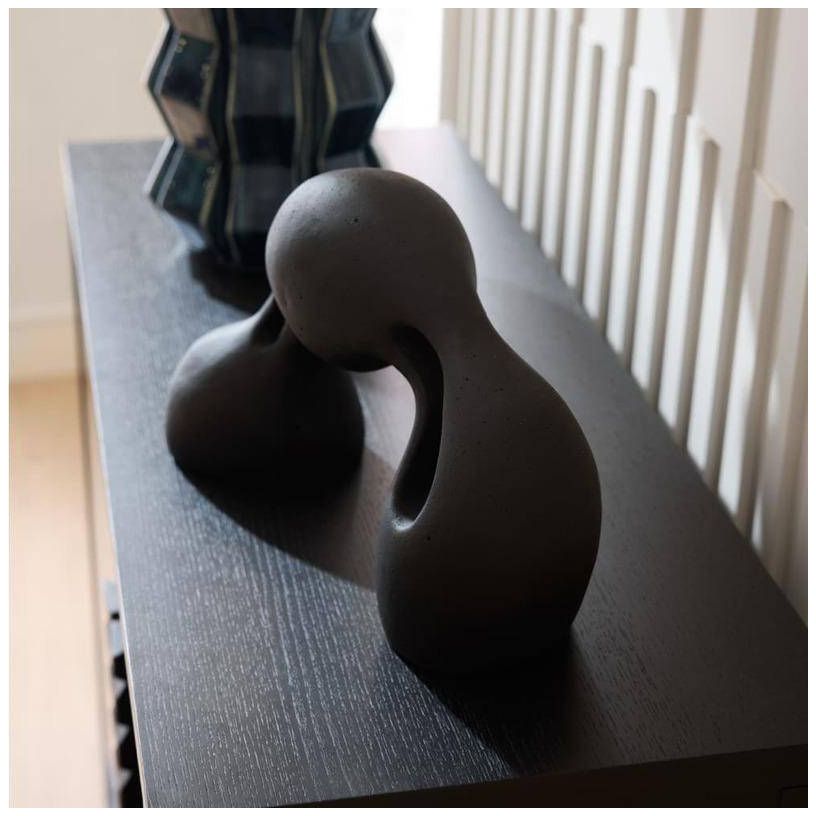 Arteriors Jabari Ricestone Sculpture Charcoal