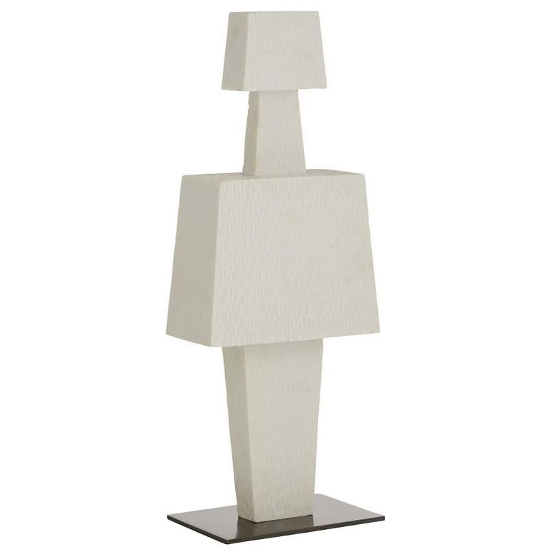 Image 1 Arteriors Jacopo Riverstone Sculpture Chiseled Ivory