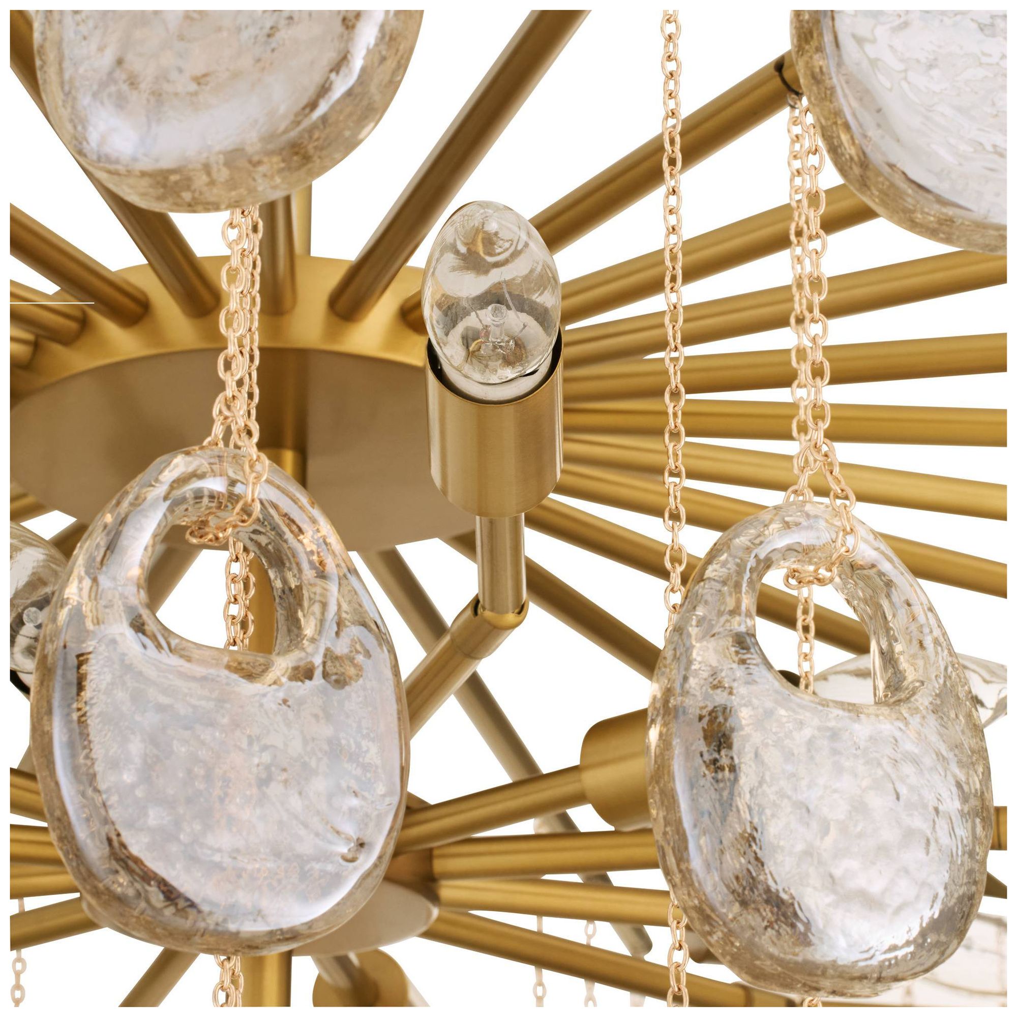 Image 5 Arteriors Jacqueline Large Chandelier 42" Amber more views