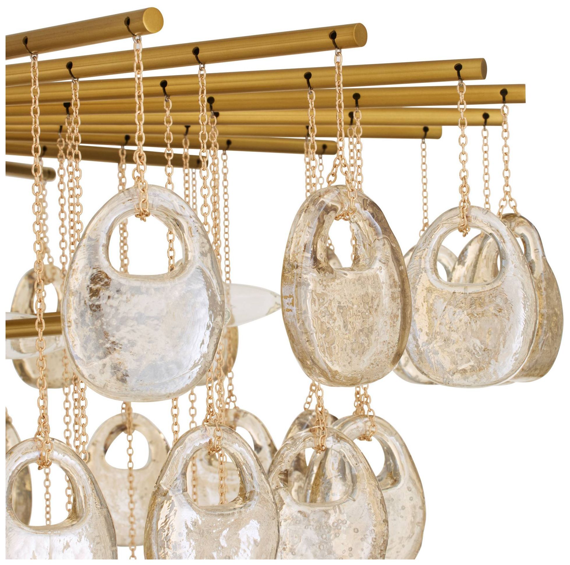 Image 6 Arteriors Jacqueline Large Chandelier 42" Amber more views