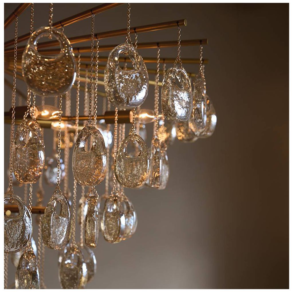 Arteriors Jacqueline Large Chandelier 42" Amber