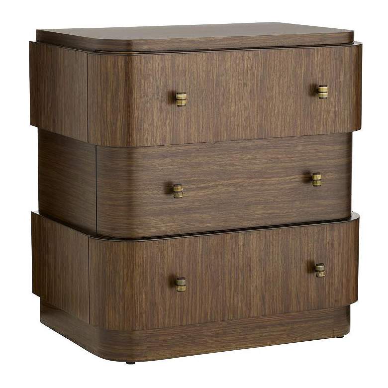 Image 2 Arteriors Jacques Side Table Brindle Ofram Wood Veneer