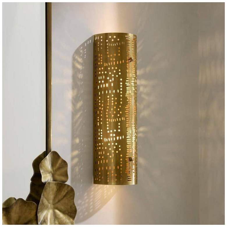 Image 1 Arteriors Jarrett Sconce 18" Antique Brass