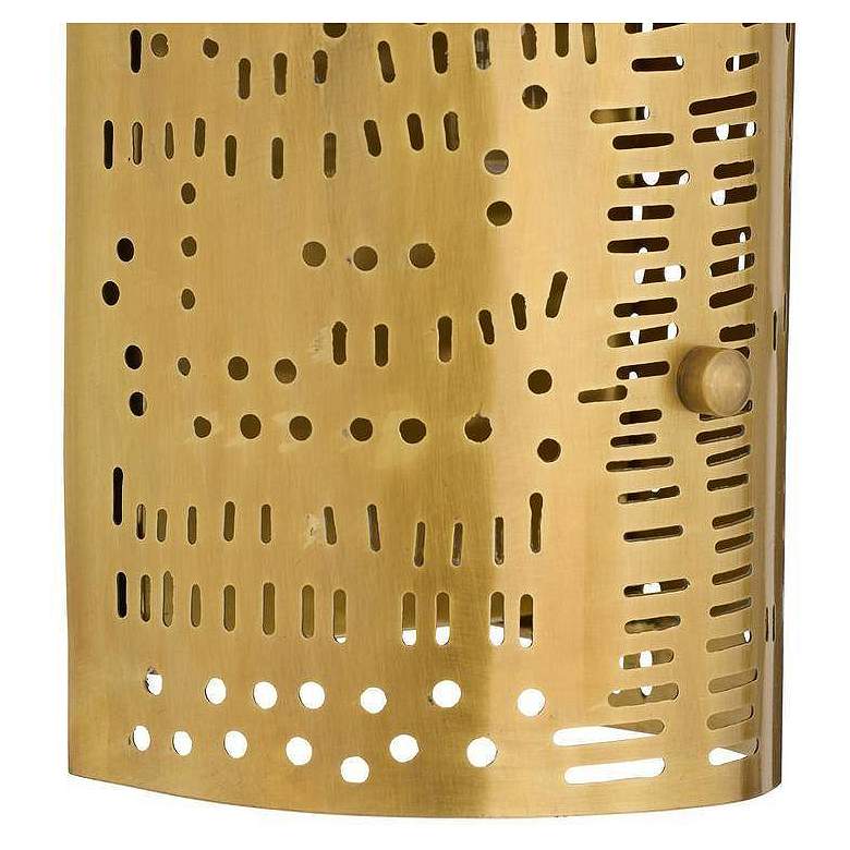 Image 6 Arteriors Jarrett Sconce 18" Antique Brass more views