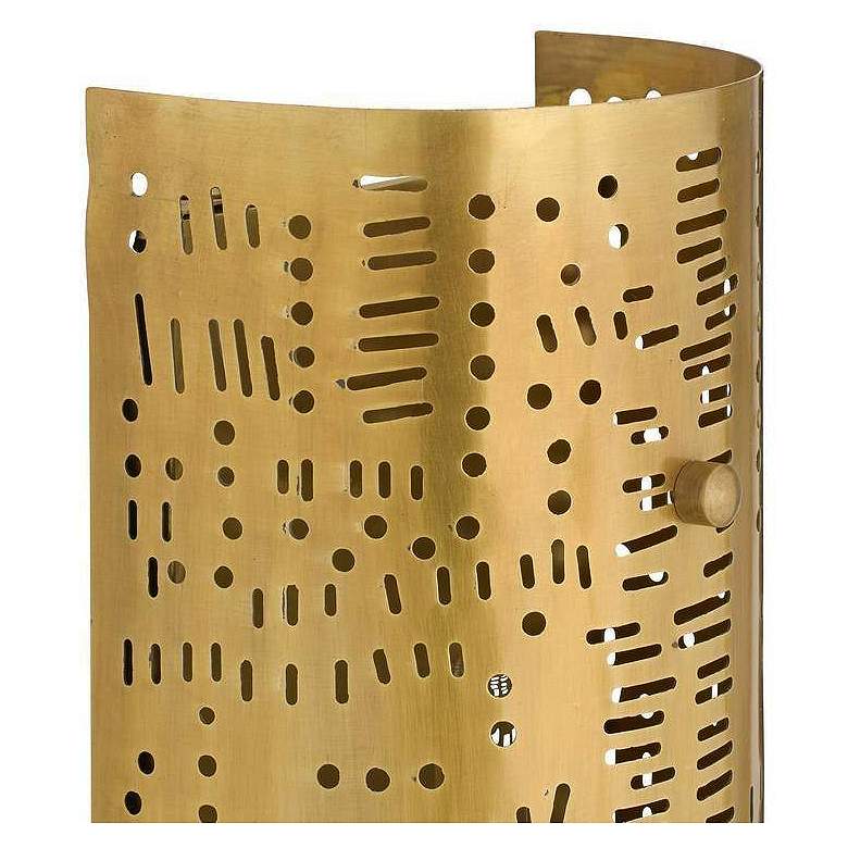 Image 7 Arteriors Jarrett Sconce 18" Antique Brass more views