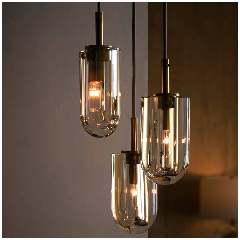Arteriors Javier Multi Port Chandelier 10.5" Champagne
