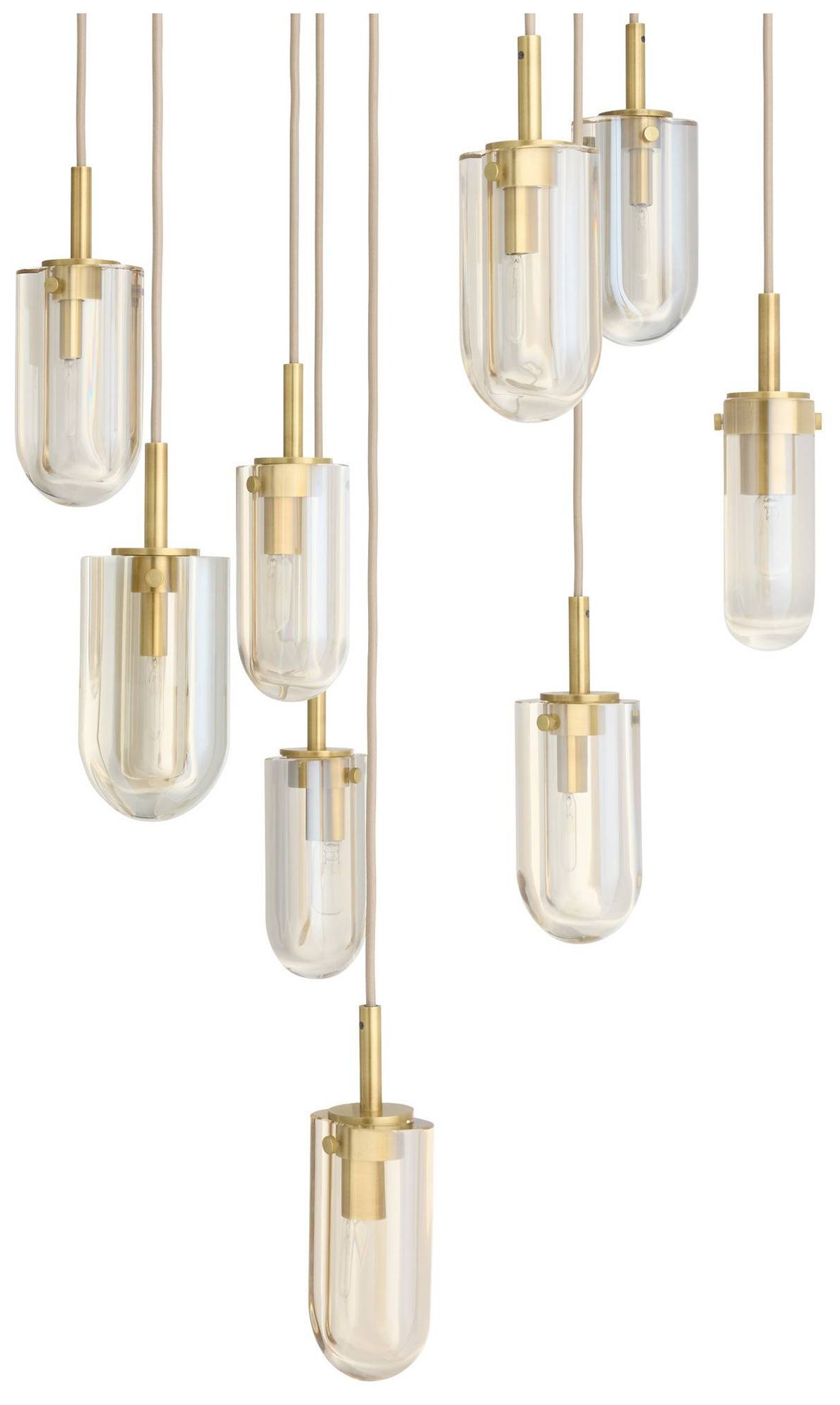 Image 2 Arteriors Javier Multi Port Chandelier 25" Champagne more views