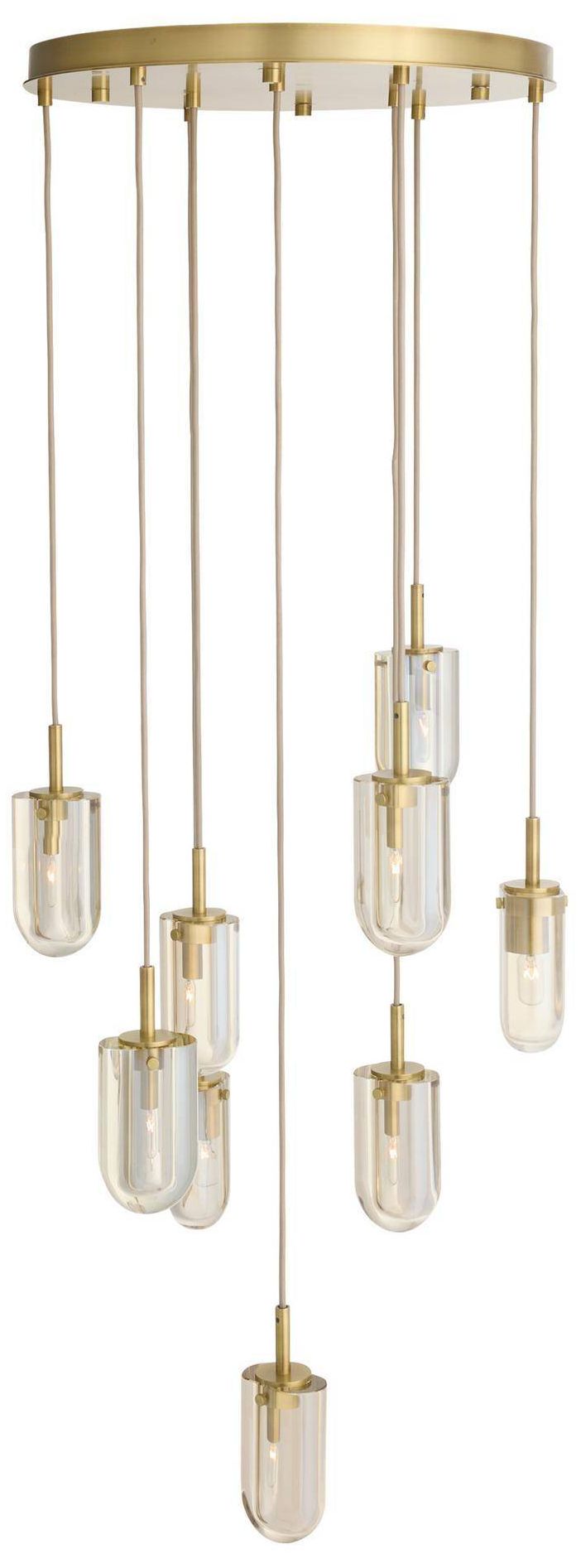 Image 3 Arteriors Javier Multi Port Chandelier 25" Champagne more views
