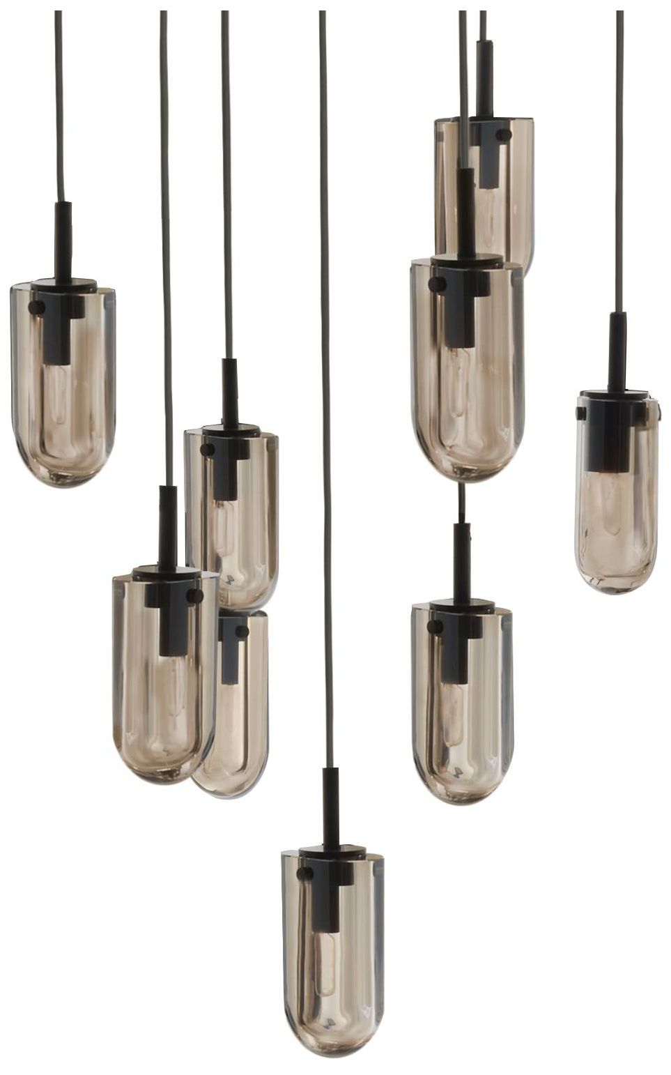 Image 2 Arteriors Javier Multi Port Chandelier 25" Smoke more views