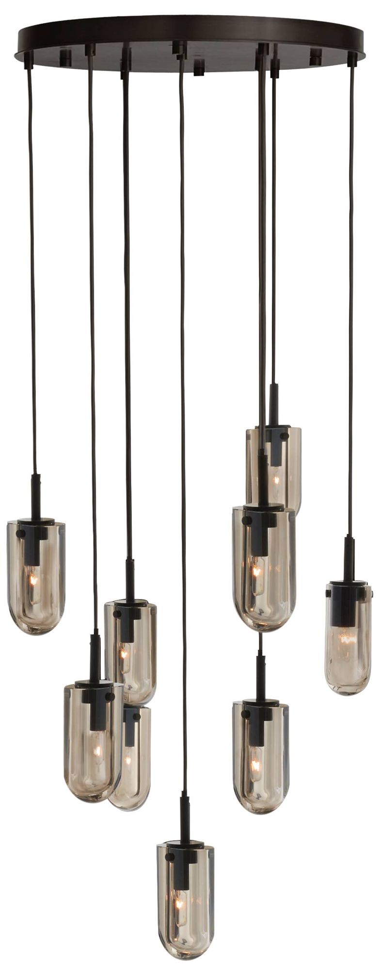 Image 3 Arteriors Javier Multi Port Chandelier 25" Smoke more views