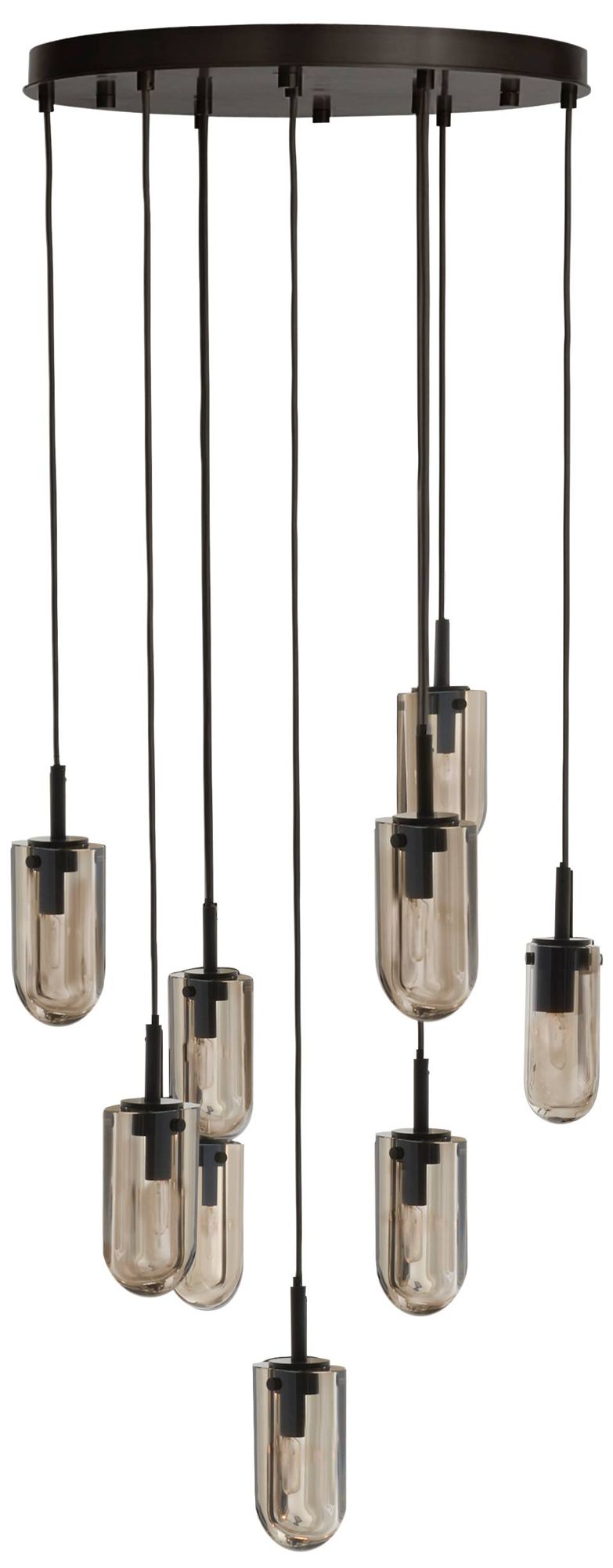Image 4 Arteriors Javier Multi Port Chandelier 25" Smoke more views