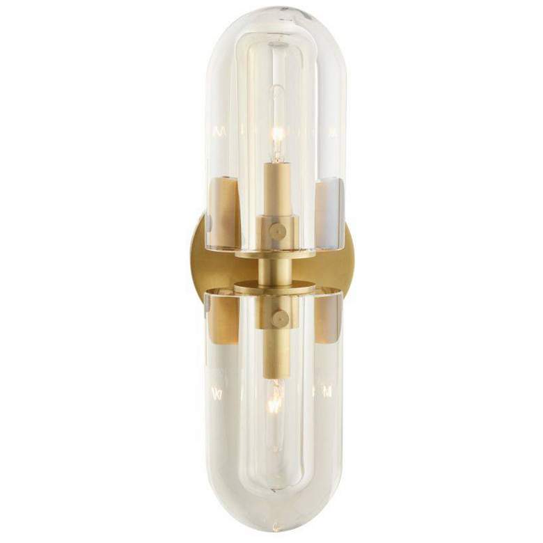 Image 2 Arteriors Javier Sconce 15" Champagne Antique Brass more views
