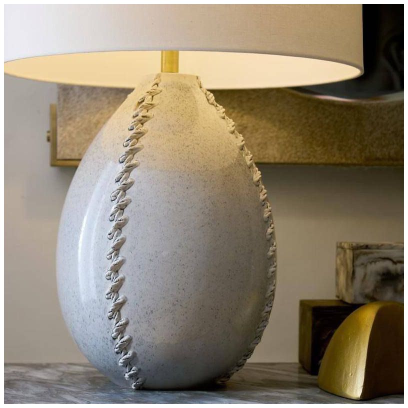 Arteriors Jaxx Lamp Ice Reactive Ceramic