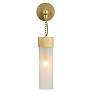 3_Arteriors Jayce Frosted Glass Sconce 22" Antique Brass more views