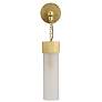 4_Arteriors Jayce Frosted Glass Sconce 22" Antique Brass more views