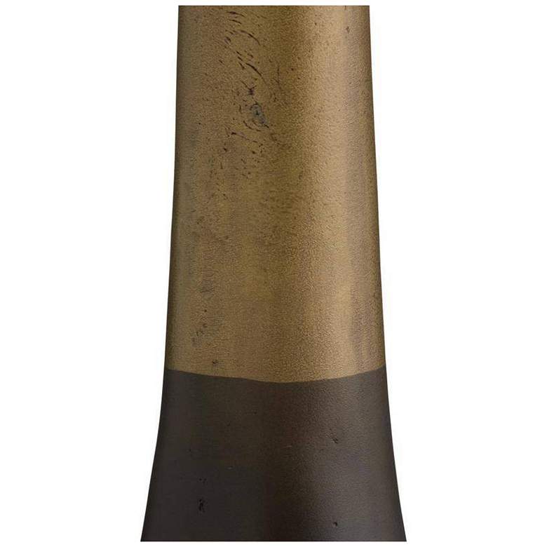 Image 4 Arteriors Jeanne Crackled Resin Accent Table Bronze more views