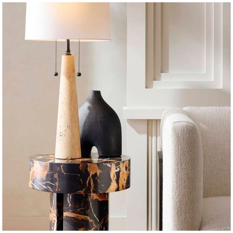 Arteriors Jeffrey Terracotta Sculpture Matte Charcoal