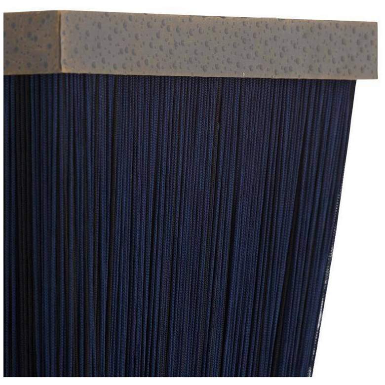 Image 5 Arteriors Jenessa Navy Microfiber Sconce 20" Chattered Brass more views