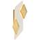 Arteriors Jenner Ivory Ricestone Composite Sconce 21" Antique Brass Steel