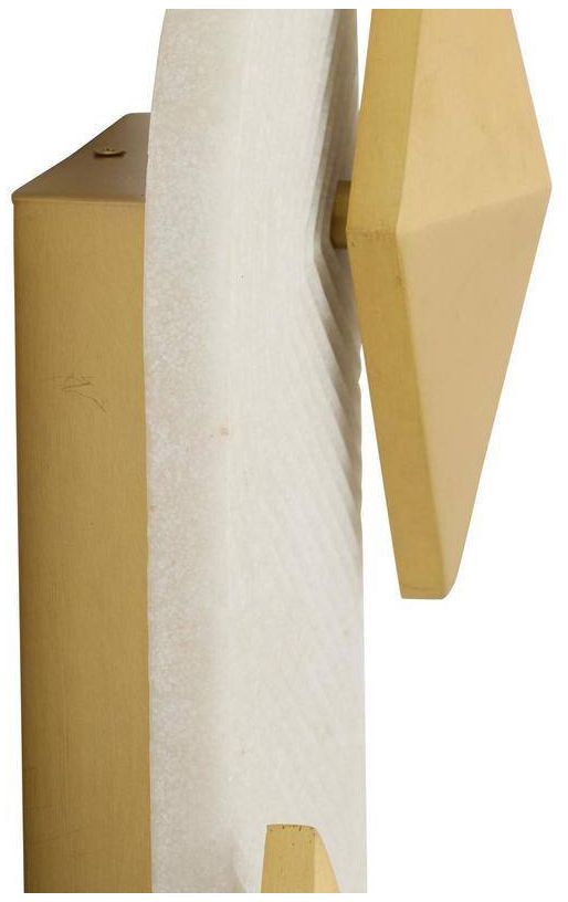 Arteriors Jenner Ivory Ricestone Composite Sconce 21" Antique Brass Steel