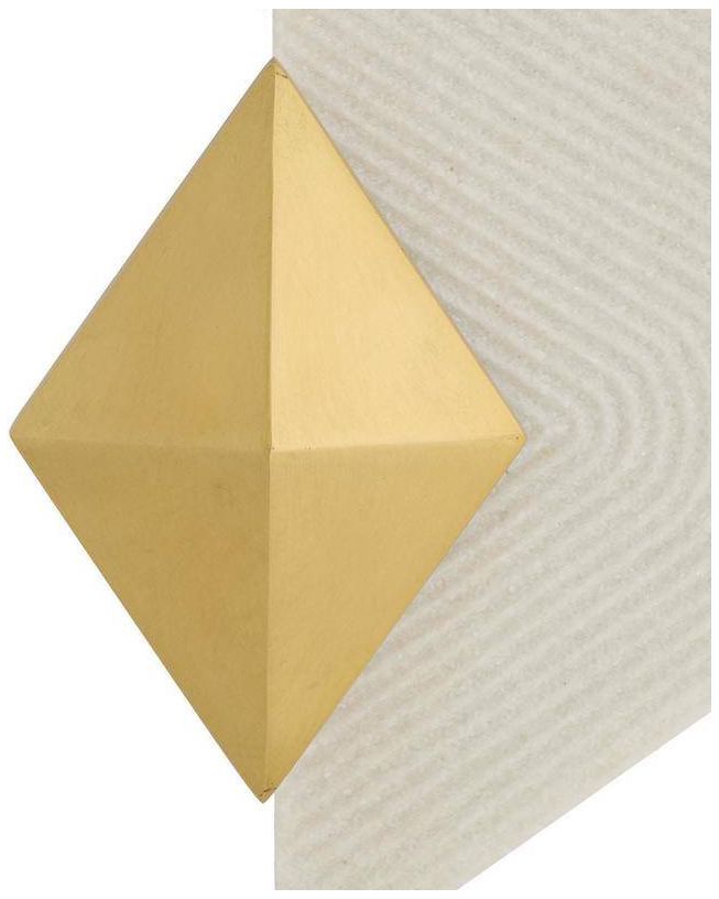 Arteriors Jenner Ivory Ricestone Composite Sconce 21" Antique Brass Steel