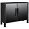 Arteriors Jericho Cabinet Ebony Oak Veneer and High-Gloss Black Lacquer