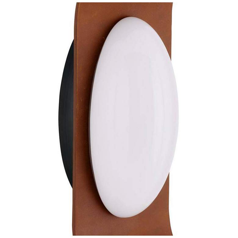 Image 5 Arteriors Jeter Sconce 13.5" Brandy Leather more views