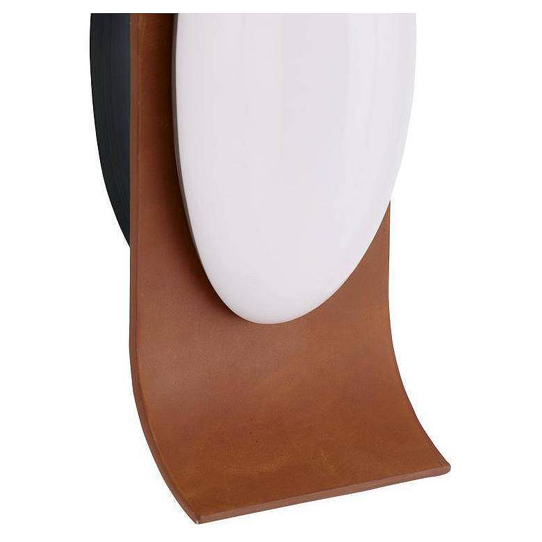 Image 7 Arteriors Jeter Sconce 13.5" Brandy Leather more views
