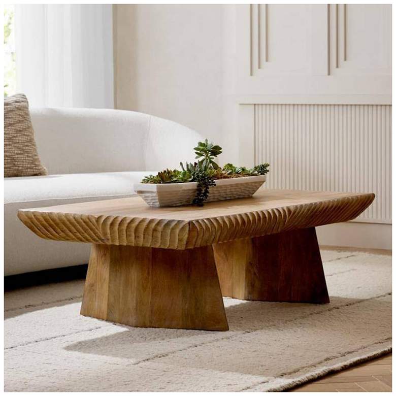 Image 1 Arteriors Jetson Cocktail Table Washed Tobacco