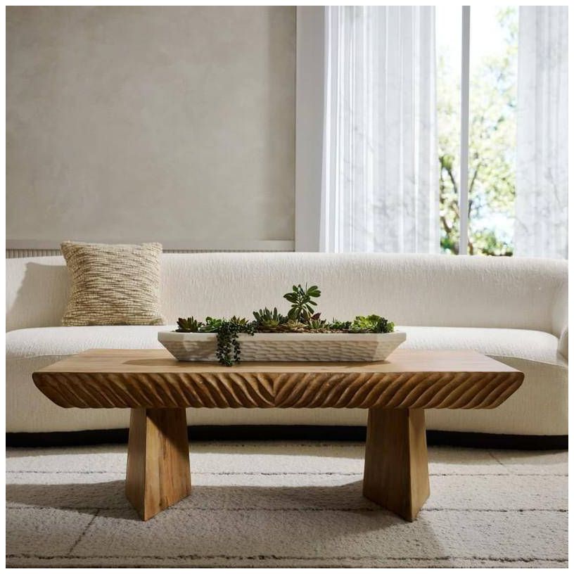 Arteriors Jetson Cocktail Table Washed Tobacco