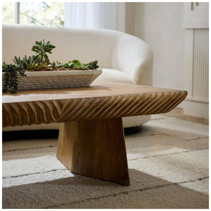 Arteriors Jetson Cocktail Table Washed Tobacco