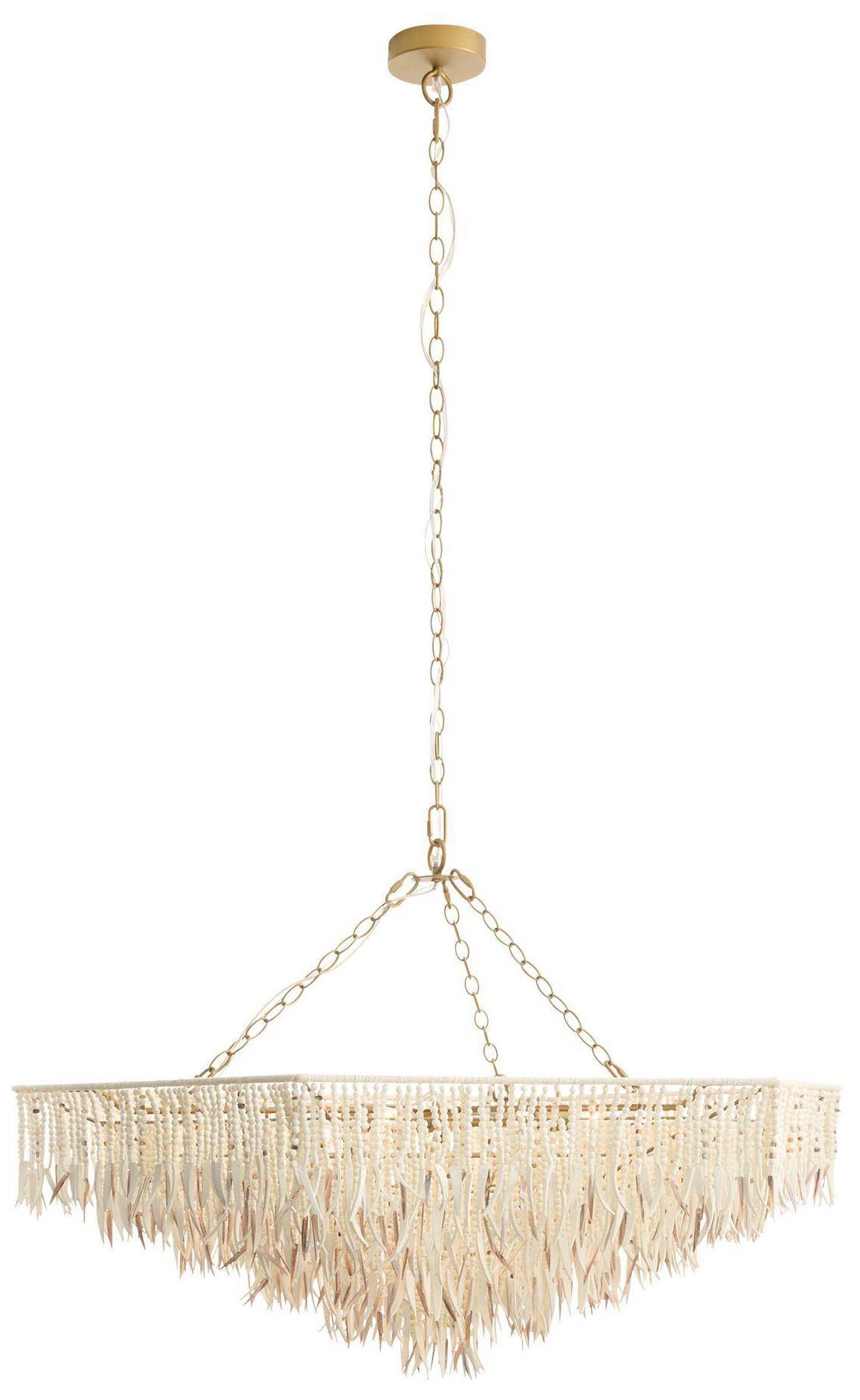 Image 3 Arteriors Josephine Large Chandelier 44" Natural more views