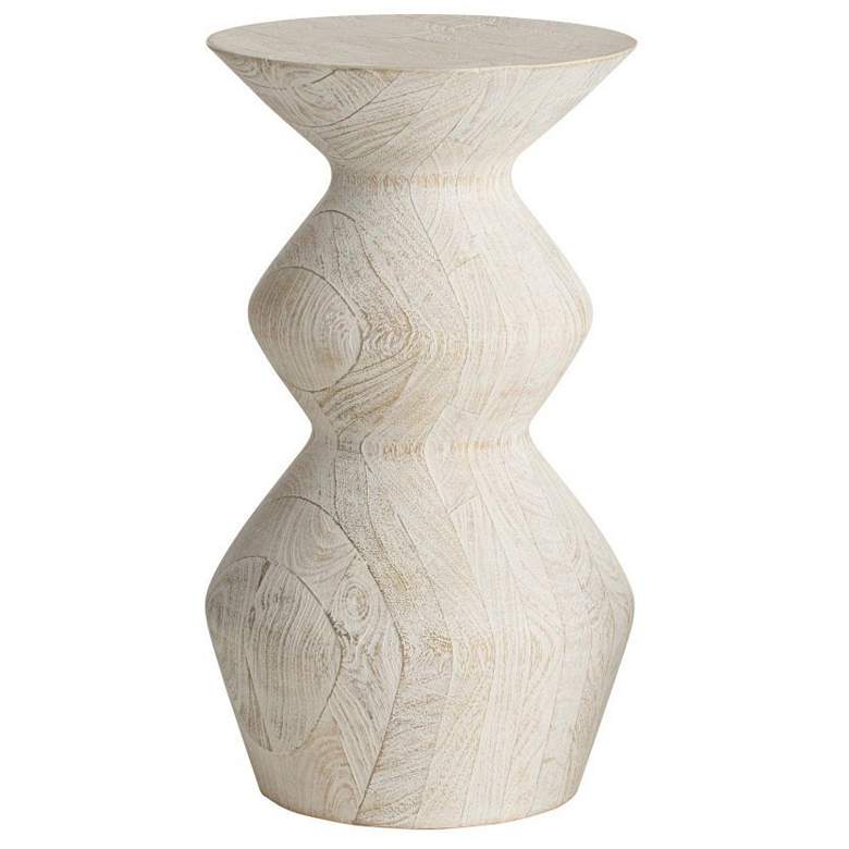 Image 1 Arteriors Joyce Drink Table Whitewash Mango Wood