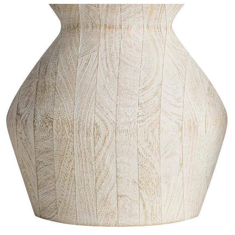 Image 7 Arteriors Joyce Drink Table Whitewash Mango Wood more views