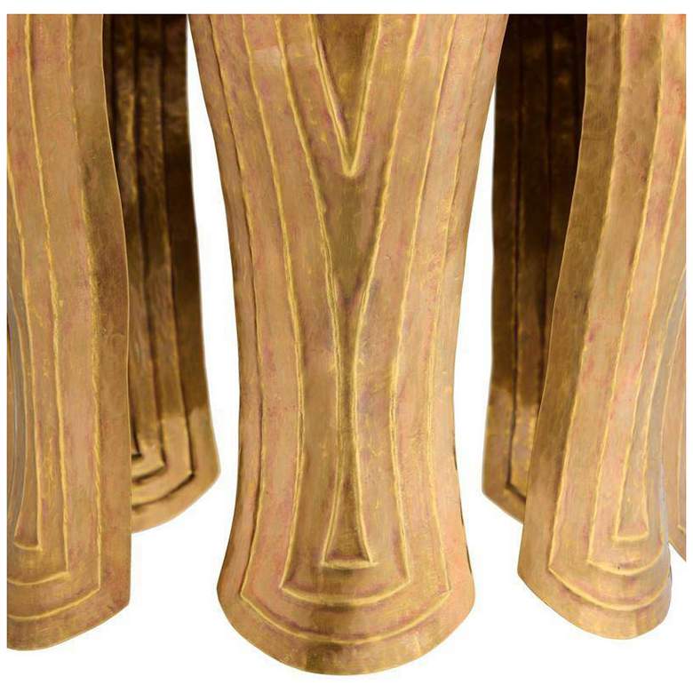 Image 5 Arteriors Judith Pendant 20" Vintage Brass more views