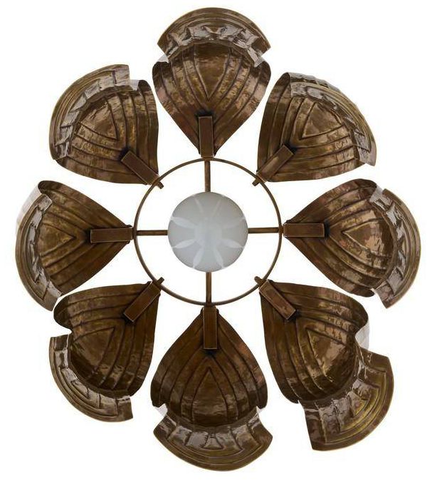 Arteriors Judith Pendant 20" Vintage Brass